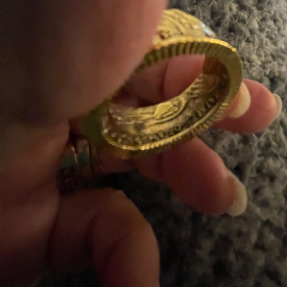 Size 11 GP Mens Wedding Band Coin Look - Picture 4 of 4